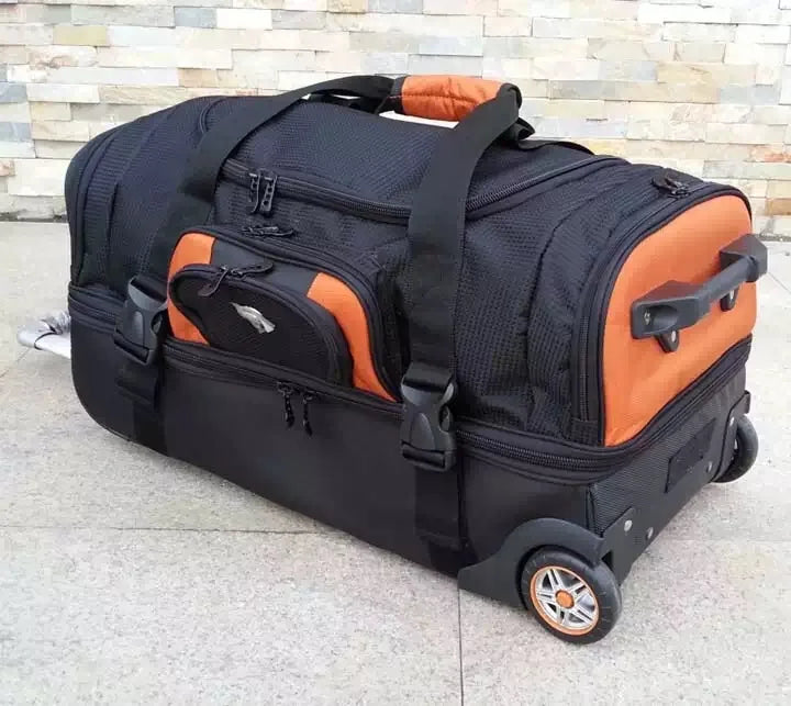 Kmikli 27/32 inch large capacity Rolling Luggage Bag Travel Suitcase On Wheels Men Women Shoulder Trolley Sports Backpack