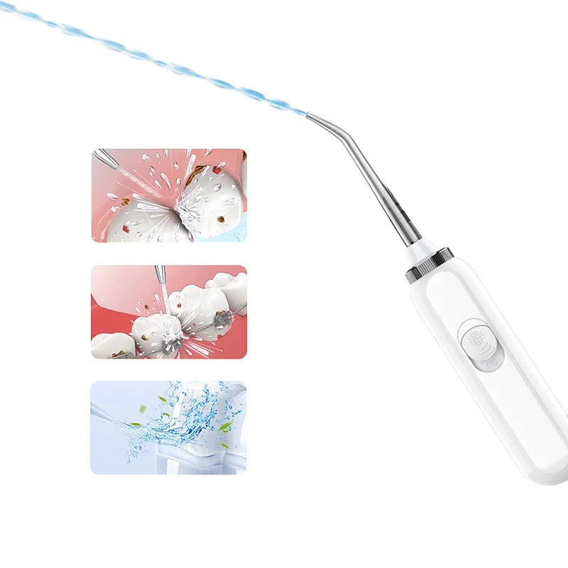 Portable Dental Oral Irrigator Oral Hygiene Water Flosser 4 Jet Tips Nozzles 10 Modes Water Clearner with 600mm Water Tank