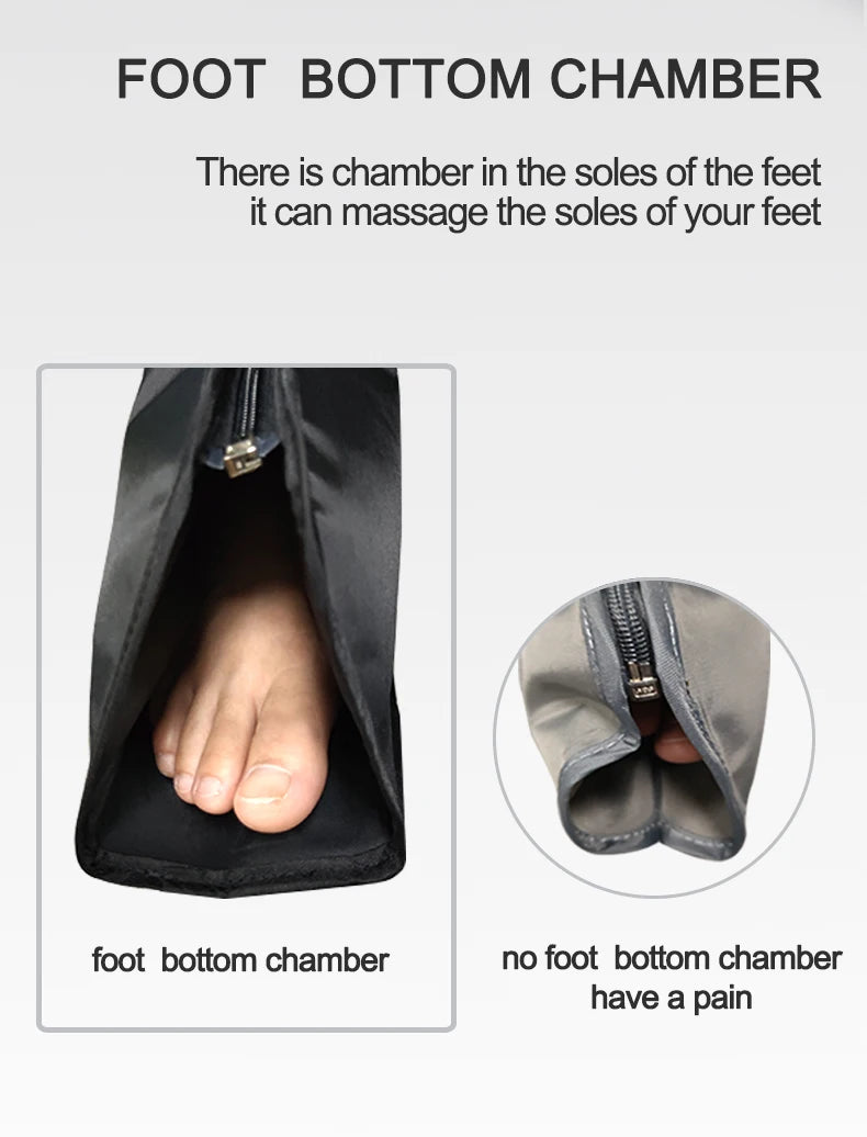 Syeosye 8 Cavity Air Compression Massager Leg Foot Circulation Pressotherapy Air Promote Blood Relaxation Pain Relief