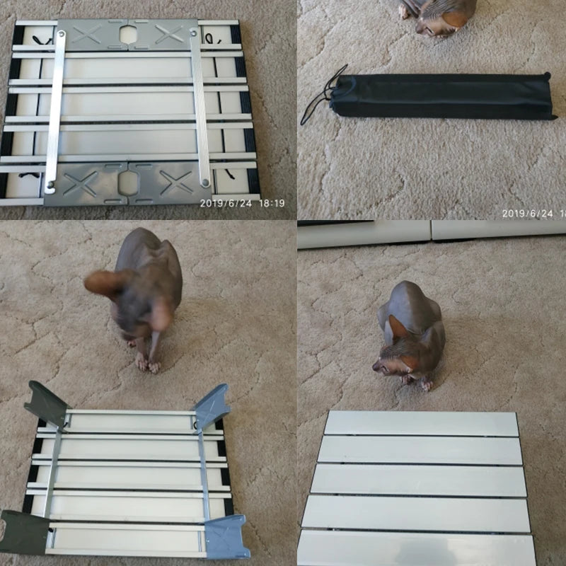 Aluminum Alloy Laptop Table Adjustable Portable Folding Computer Desk Students Dormitory Laptop Table Computer Stand Bed Tray