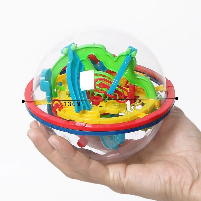 Maze Ball Mini 3D Magic Puzzle Intelligence  Idea Perplexus Maze Game Labyrinth IQ Gifts Display Stand for Kids and Adults