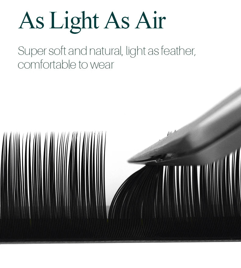 H&L SINCE 1990 20Rows Individual Eyelash Extensions Lashes Maquiagem Cilios for  Soft Natural Faux Mink Eyelashes for