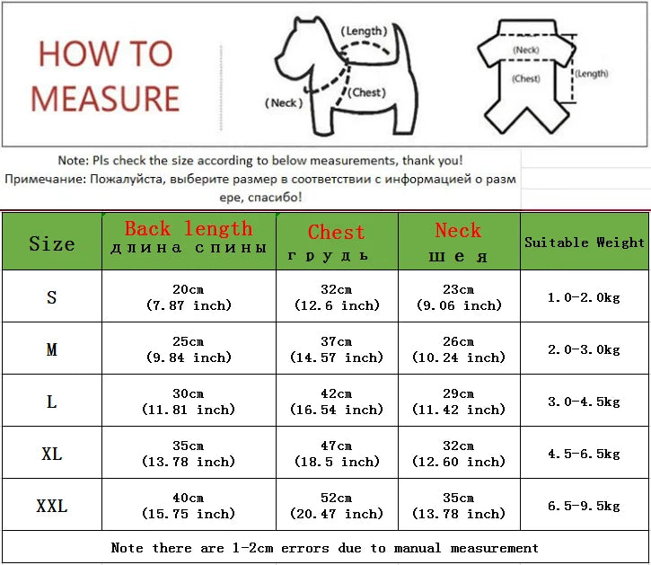 Dog Thicken Coat Overalls Winter Warm Dog Clothes For Small Dogs Puppy Chihuahua Jacket Poodle Costumes Pet Coats Yorkie Apparel