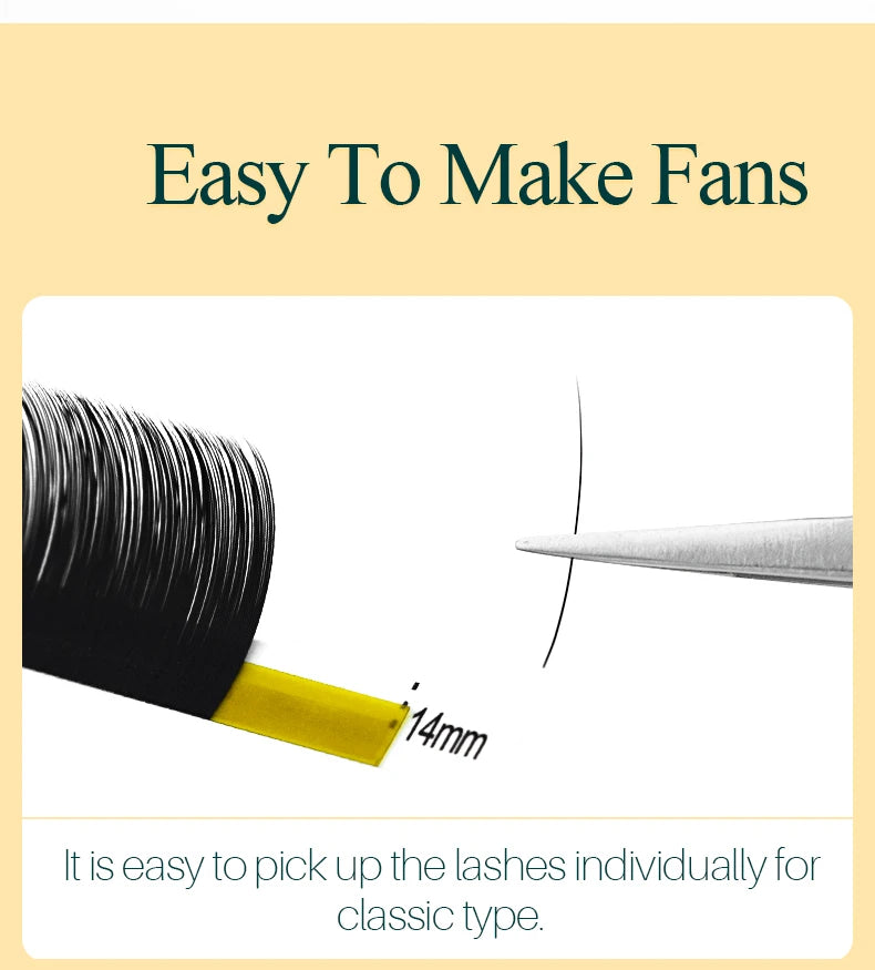 H&L SINCE 1990 20Rows Individual Eyelash Extensions Lashes Maquiagem Cilios for  Soft Natural Faux Mink Eyelashes for