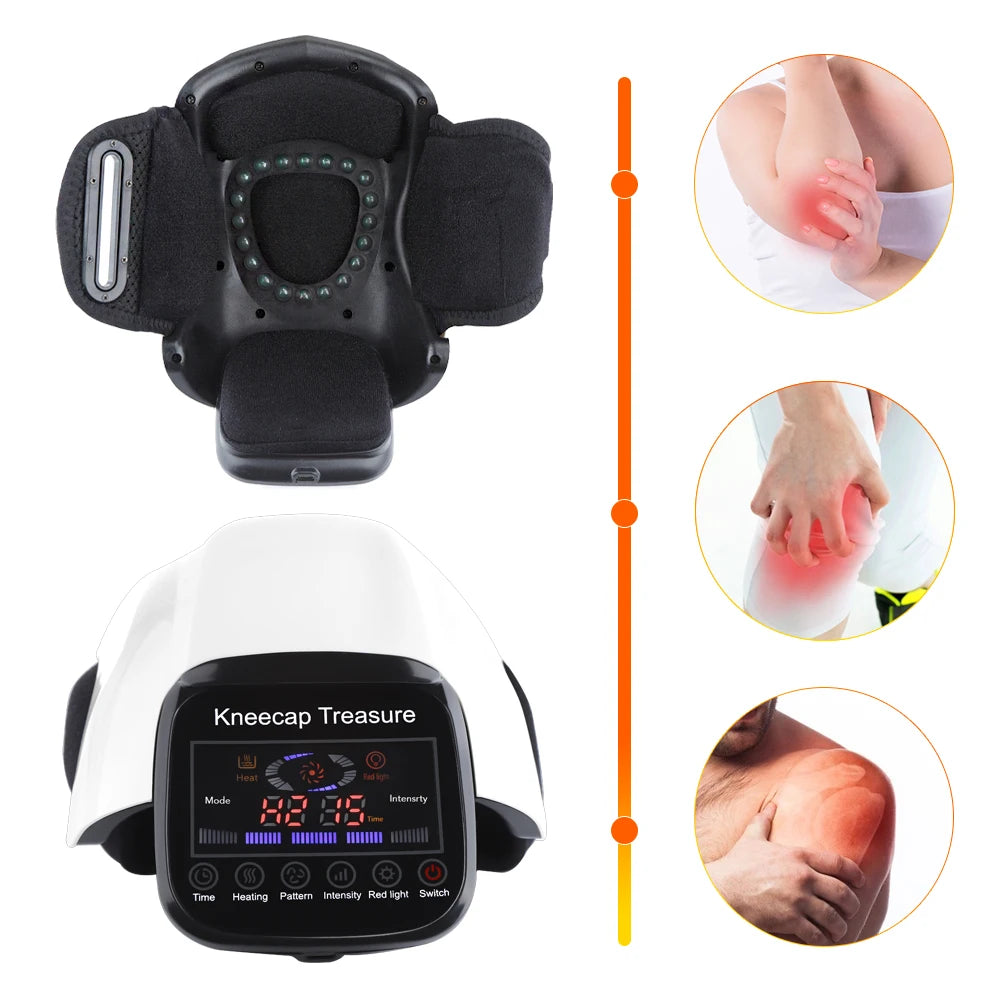 Electric Infrared Hot Comnpress Knee Massage Air Pressure Vibration Physiotherapy Massage Instrument Knee Joint Rehabilitation