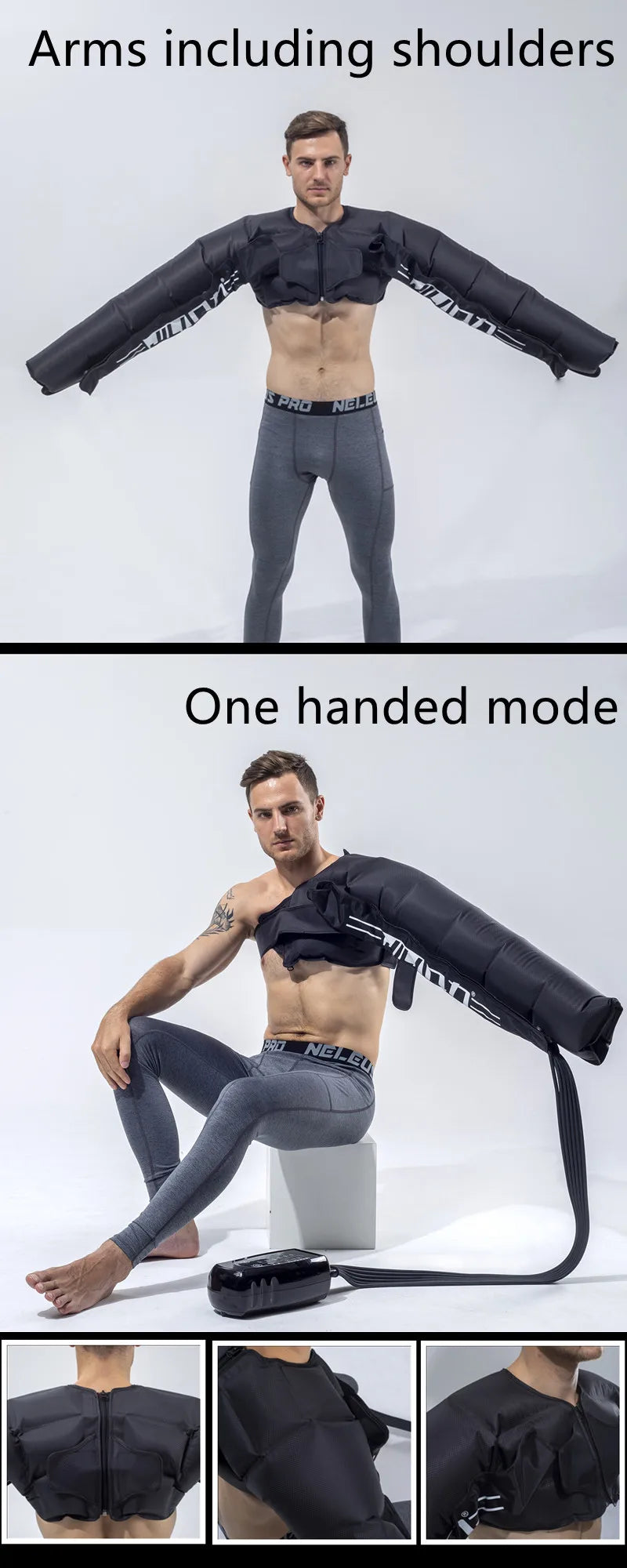 Fengmore 8 Cavity Air Compression Massager Leg Foot Boots For Circulation Air Wave Massager Leg Body Pressure Therapy System