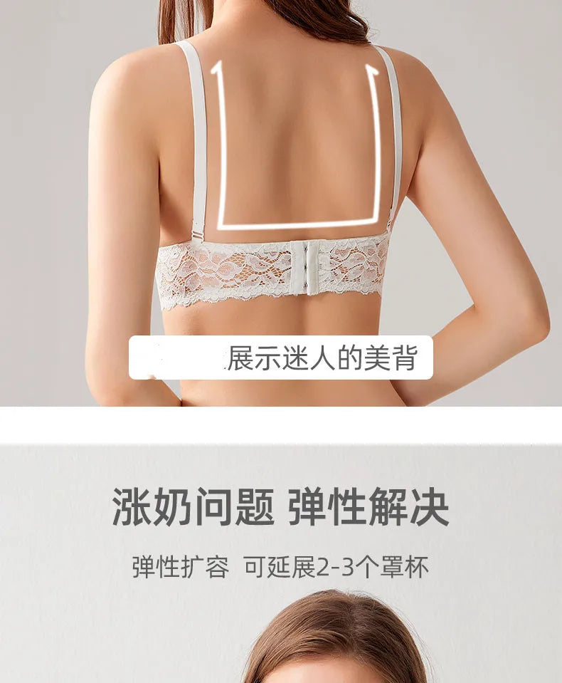 Underwear for pregnant women postpartum breast-feeding bra  lace bra big size nursing bra maternity
