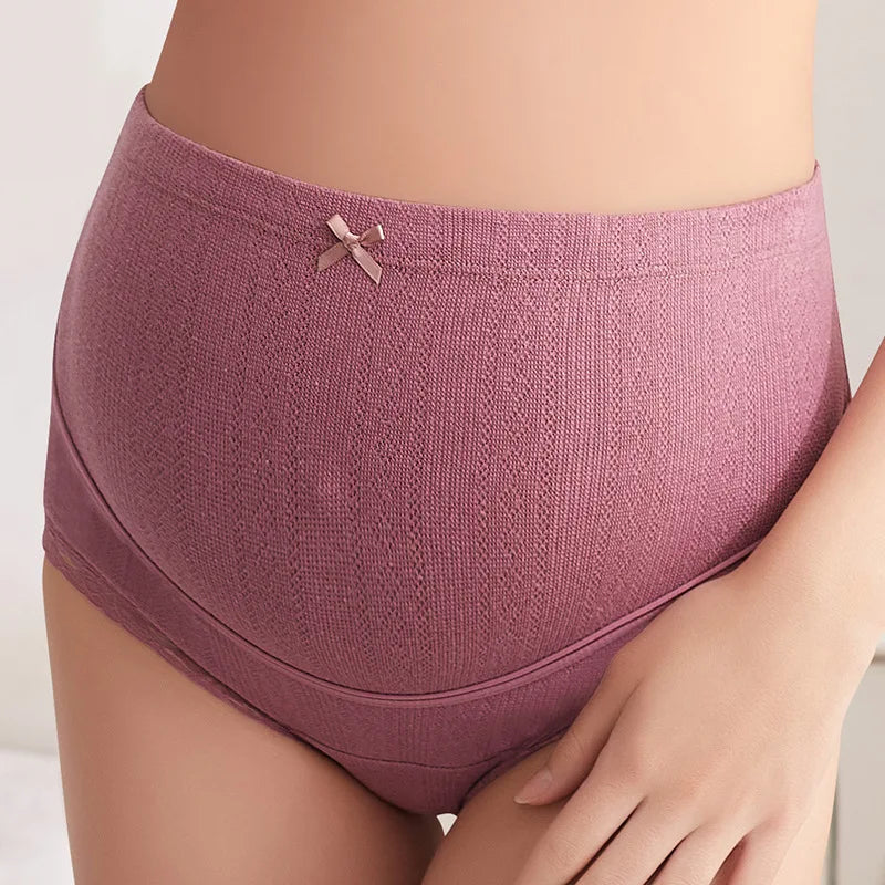 3 Colors Plus Size Cotton Pregnant Shorts High Waist Pregnancy Briefs Adjustable Maternity Underwear Panties for Women Clothes