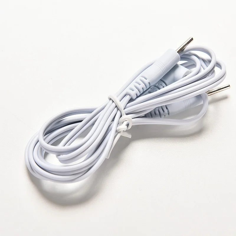 2/4Button Electrotherapy Electrode Lead Electric Shock Wires Cable For Ten Massager Connection Cable Massage & Relaxation