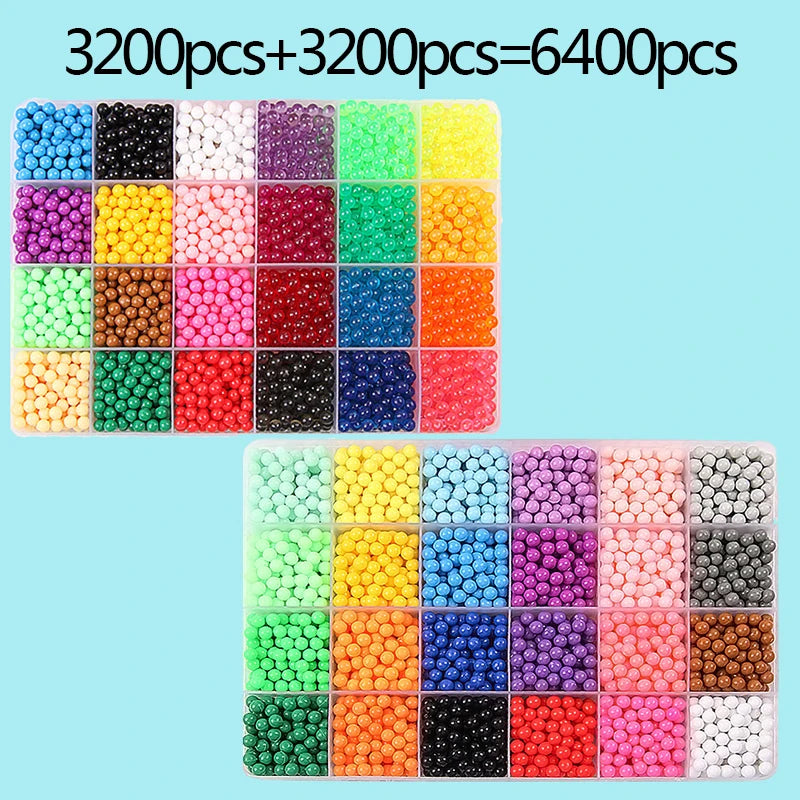 36 colors 5mm Set Refill Beads Puzzle Crystal DIY Water Spray magic Beads Set Ball Games 3D Handmade Magic Toys For Children