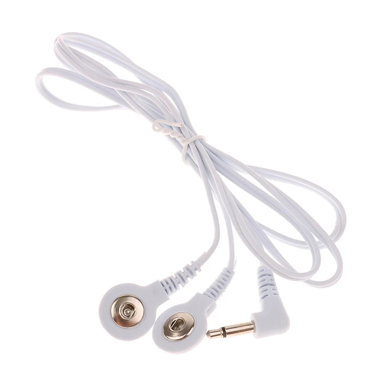 2/4Button Electrotherapy Electrode Lead Electric Shock Wires Cable For Ten Massager Connection Cable Massage & Relaxation