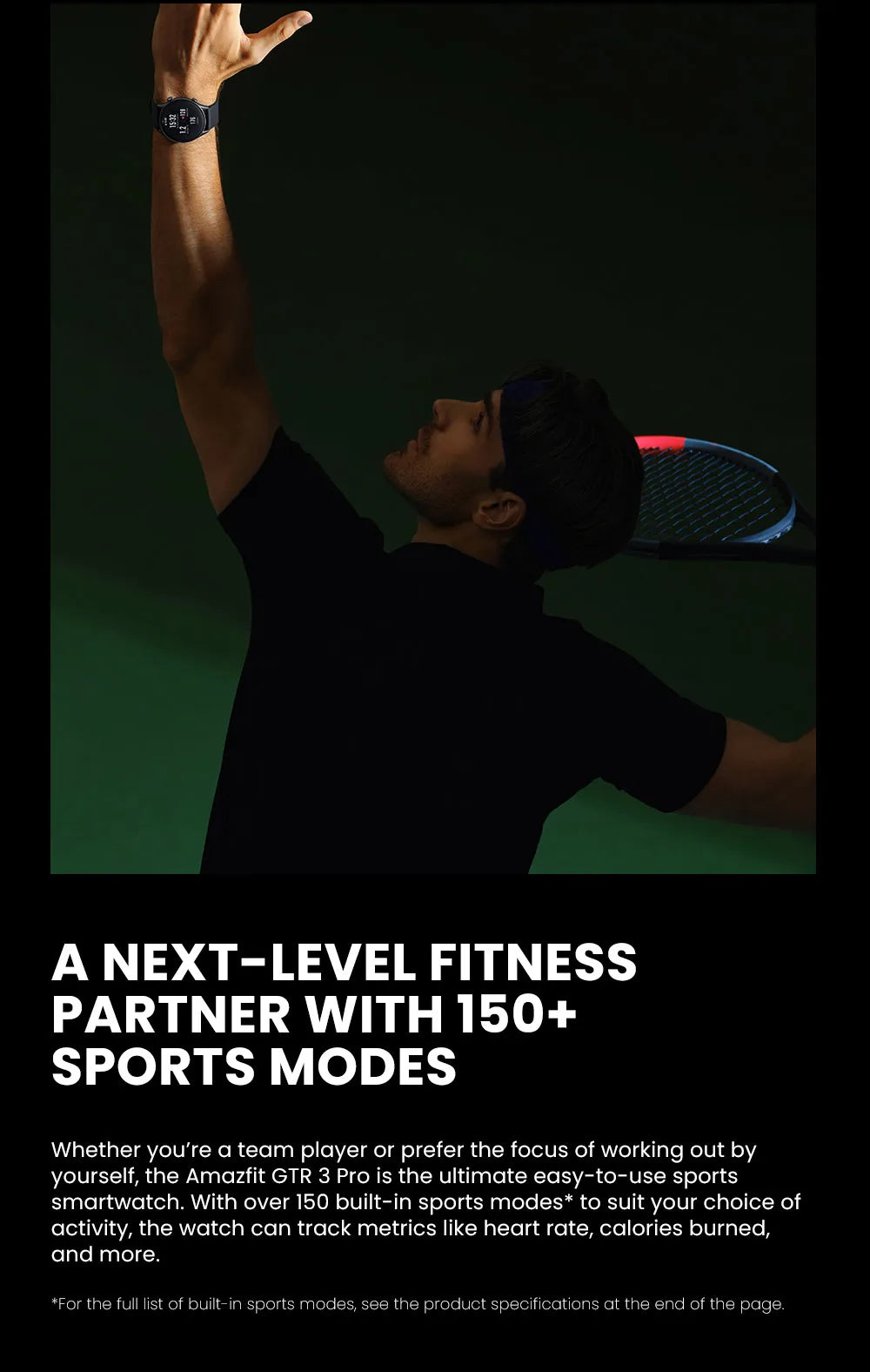 Amazfit GTR 3 Pro GTR3 Pro GTR-3 Pro 46mm Smartwatch AMOLED Display Zepp OS App 12-day Battery Life Watch  150+Sports Modes