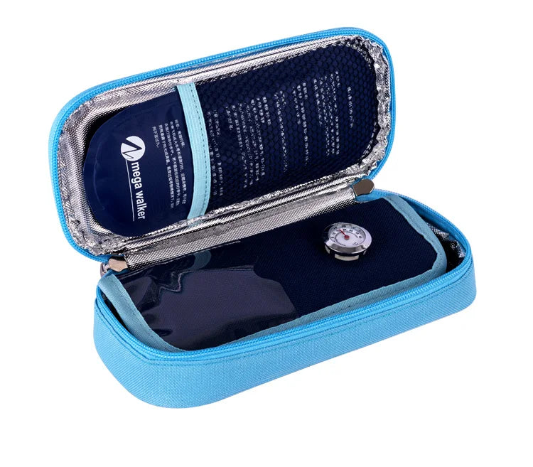 MegaWalke Insulin Cooler Bag Portable Insulated Diabetic Insulin Travel Case Cooler Box Bolsa Termica  Aluminum Foil ice bag
