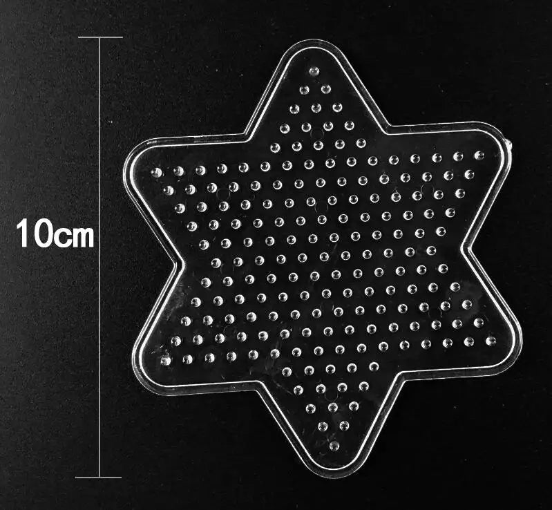 5mm Hama Beads Pegboard template Toy DIY perler tool PUPUKOU Beads Educational Tangram Jigsaw Puzzle Iron beads