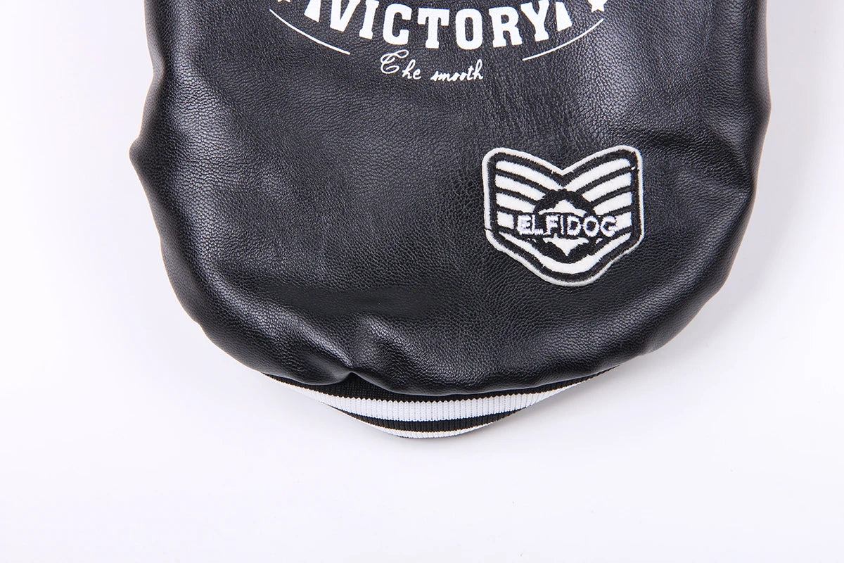 Winter Dog Coat Jacket Faux Leather Fleece Teddy Warm Pet Puppy Clothing Apparel