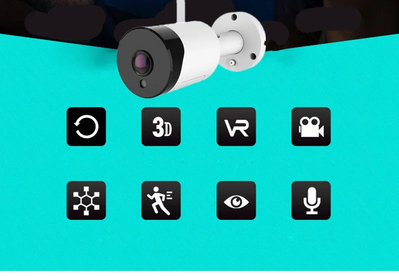 180 Degree Panoramic Fish Eye 2MP WIFI IP Camera Multi-purpose Outdoor Night Veresion VR kamera APP Remote Control  P2P IP Web