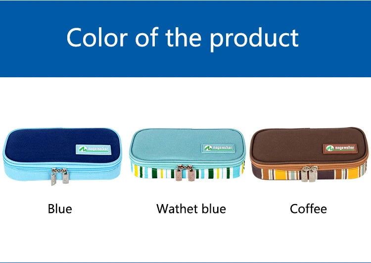 MegaWalke Insulin Cooler Bag Portable Insulated Diabetic Insulin Travel Case Cooler Box Bolsa Termica  Aluminum Foil ice bag