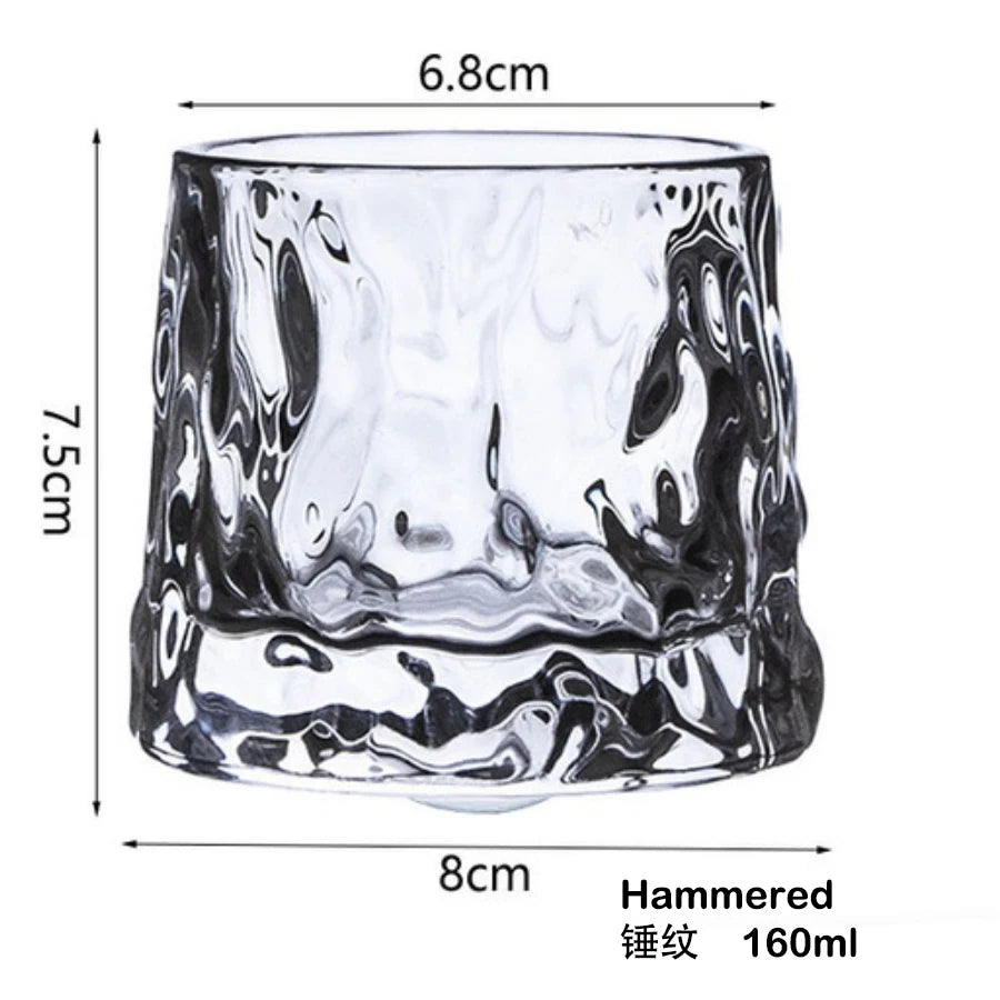 Whiskey Glass, Old Fashioned Rocks Glasses Tumblers, Glassware for Cocktail Scotch, Bourbon, Gin, Voldka, Brandy