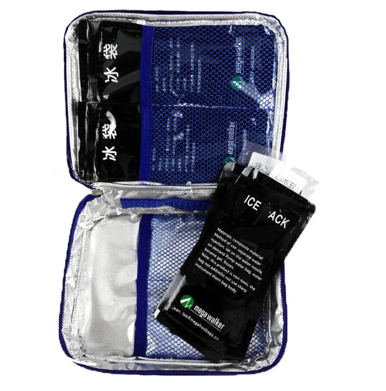 mega Insulin Cooler box Middle-sized bag Portable Insulated Diabetic Insulin Travel Case Nylon Fabric Aluminum Foil ice bag
