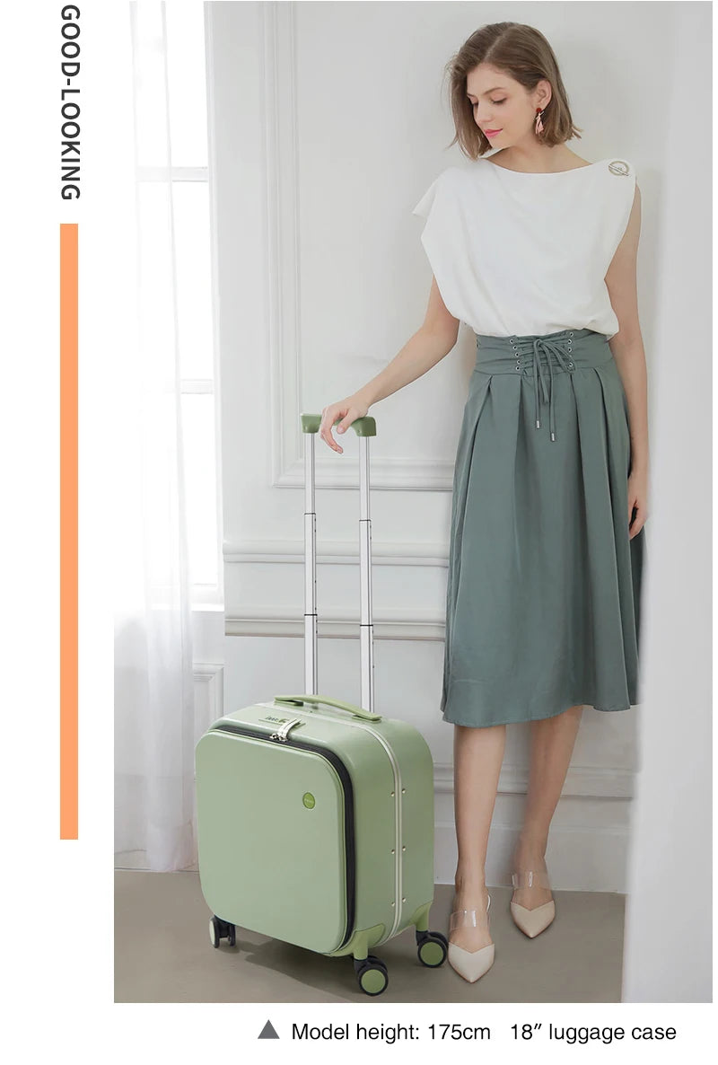 Mixi Patent Design Aluminum Frame Suitcase Carry On Rolling Luggage Beautiful Boarding Cabin 18 20 24 Inch M9260
