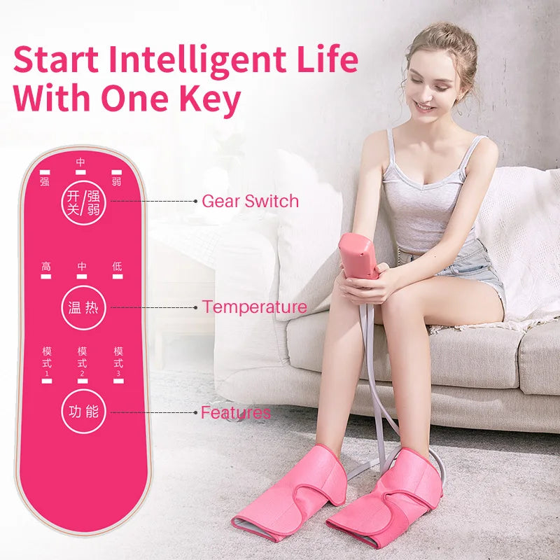 Leg Massager for Circulation, Air Compression Calf Massager with Handheld Controller for Pain Relief Edema,Muscles Relaxation