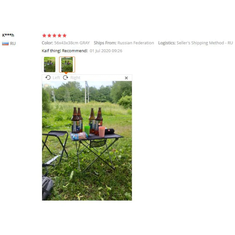 76x56x52CM Outdoor Aluminum Alloy Folding Table Casual Mesh Beach Table Portable Barbecue Picnic Table