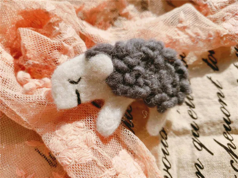 Newborn Baby Photography Props Creative Handmade Wool Mini Sheep for Studio Shooting Accessories Fotografia