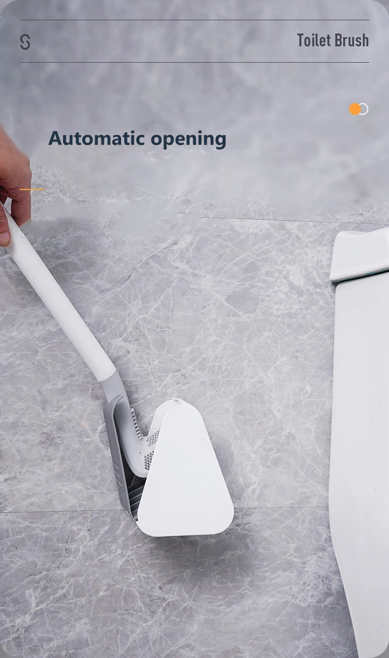 Silicone Golf Shape Toilet Brush with Holder Set  Toilet Cleaner Brush Wall Mounted Toilet Brush and Drying Holder for Bathroom