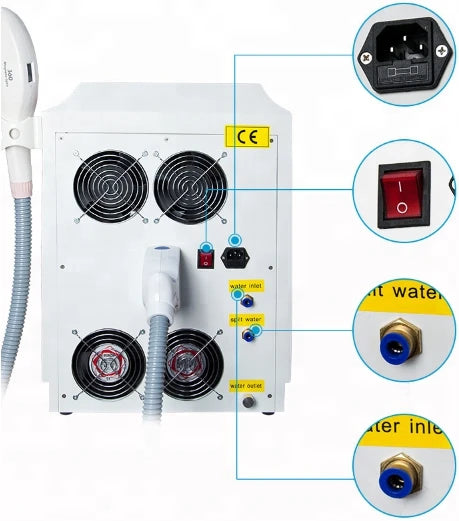 Portable 360 magneto-optical IPL painless hair removal machine