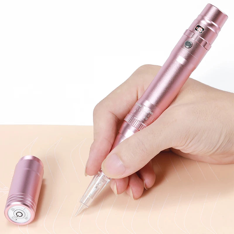 Wireless PMU Machine Permanent Makeup for Eyebrows Miroblading Eyeliner Lip Microshading Professional Rotary Tattoo Pen Gun Kit