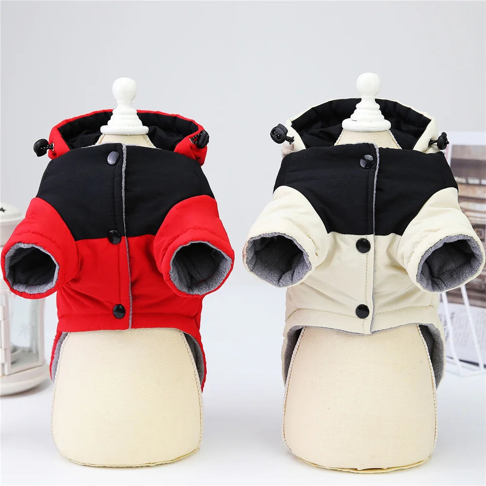 Dog Thicken Coat Overalls Winter Warm Dog Clothes For Small Dogs Puppy Chihuahua Jacket Poodle Costumes Pet Coats Yorkie Apparel