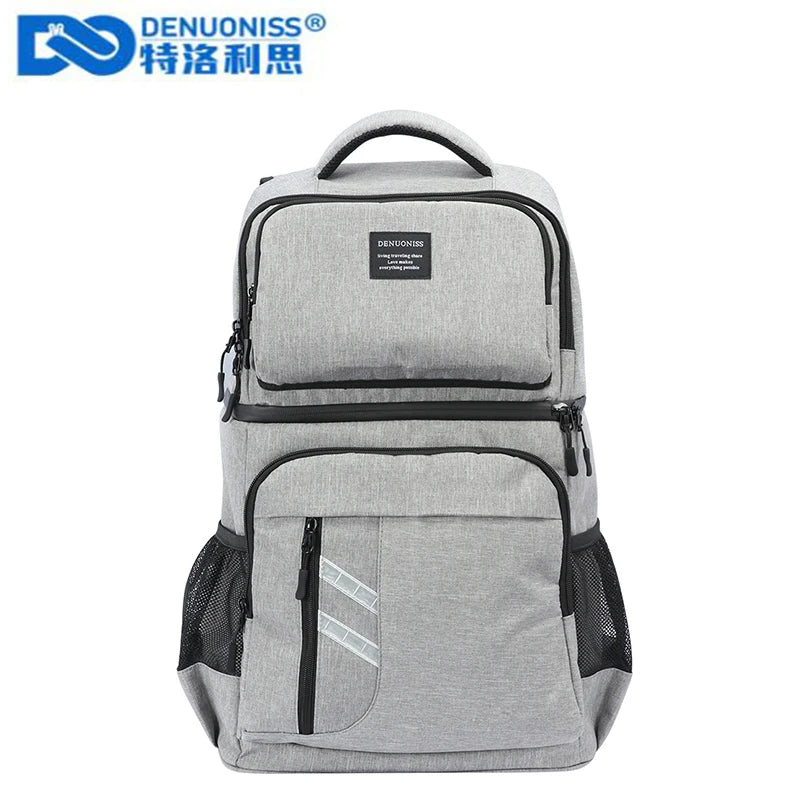 DENUONISS 2-in-1 Thermal Cooler Backpack Insulated Cooler Bag Picnic Beer Cooler Bags Refrigerator Bag For Outdoor Hiking