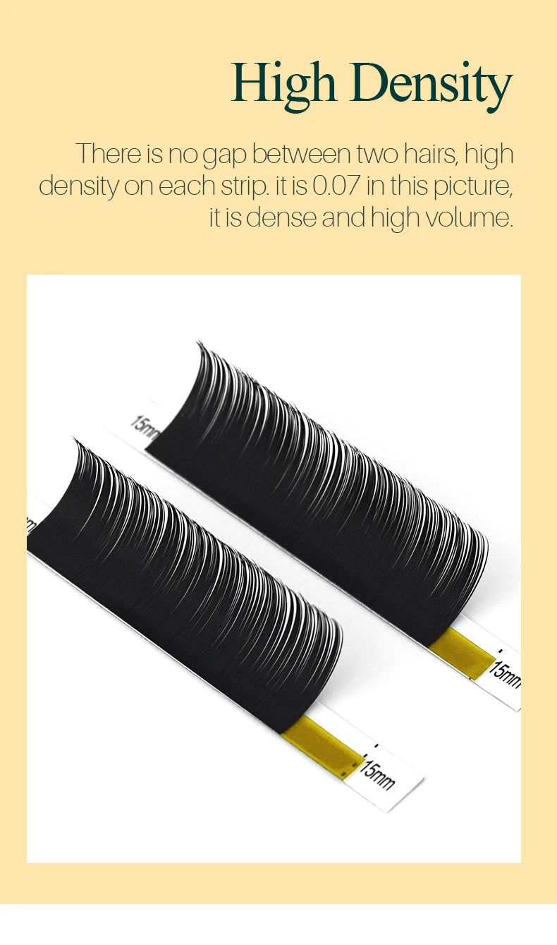 H&L SINCE 1990 20Rows Individual Eyelash Extensions Lashes Maquiagem Cilios for  Soft Natural Faux Mink Eyelashes for