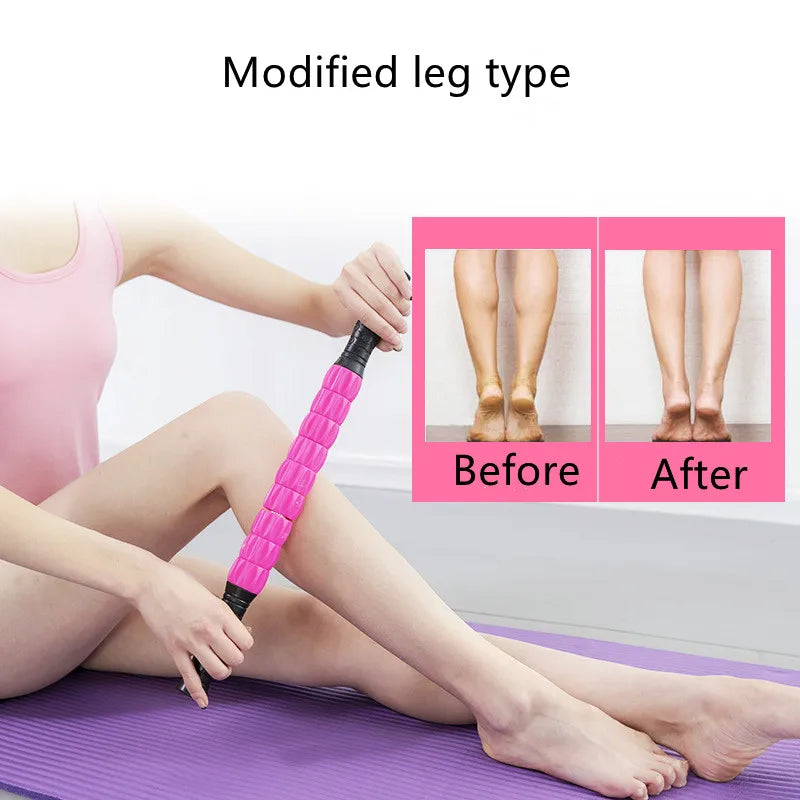 1Pcs Yoga Massage Stick Roller Fitness Body Massage Roller Body Massager For Relieving Muscle Soreness Massage Fitness Sticks