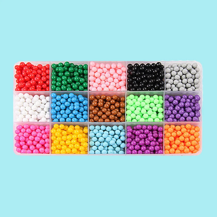 36 colors 5mm Set Refill Beads Puzzle Crystal DIY Water Spray magic Beads Set Ball Games 3D Handmade Magic Toys For Children