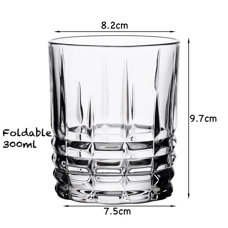 Whiskey Glass, Old Fashioned Rocks Glasses Tumblers, Glassware for Cocktail Scotch, Bourbon, Gin, Voldka, Brandy