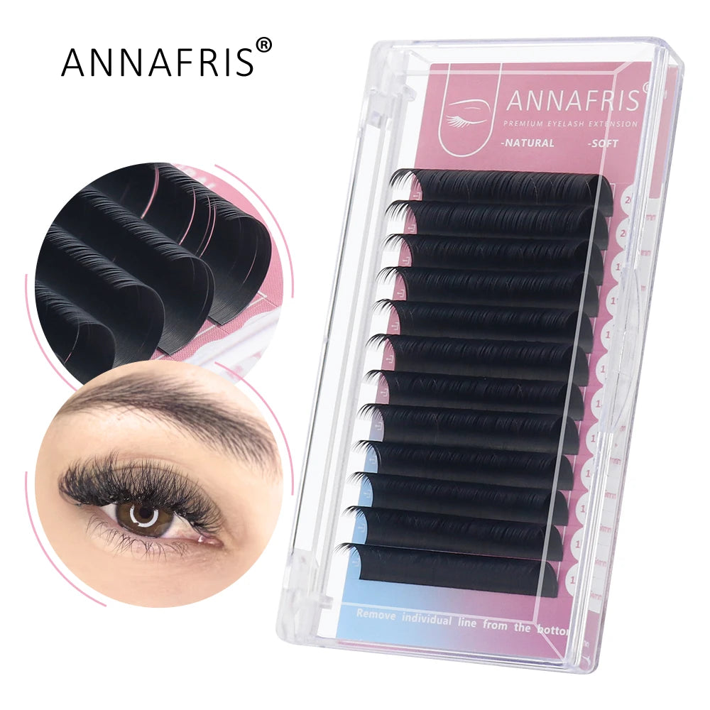 GLAMLASH 3D 4D 5D W Shaped Eyelash Lashes Easy Fan Eyelash Extensions Wholesales YY Premade Volume 12 Rows W Style Natural Soft