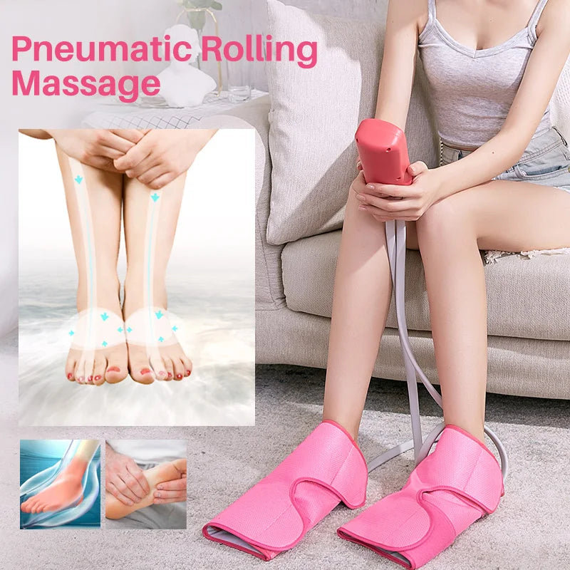 Leg Massager for Circulation, Air Compression Calf Massager with Handheld Controller for Pain Relief Edema,Muscles Relaxation