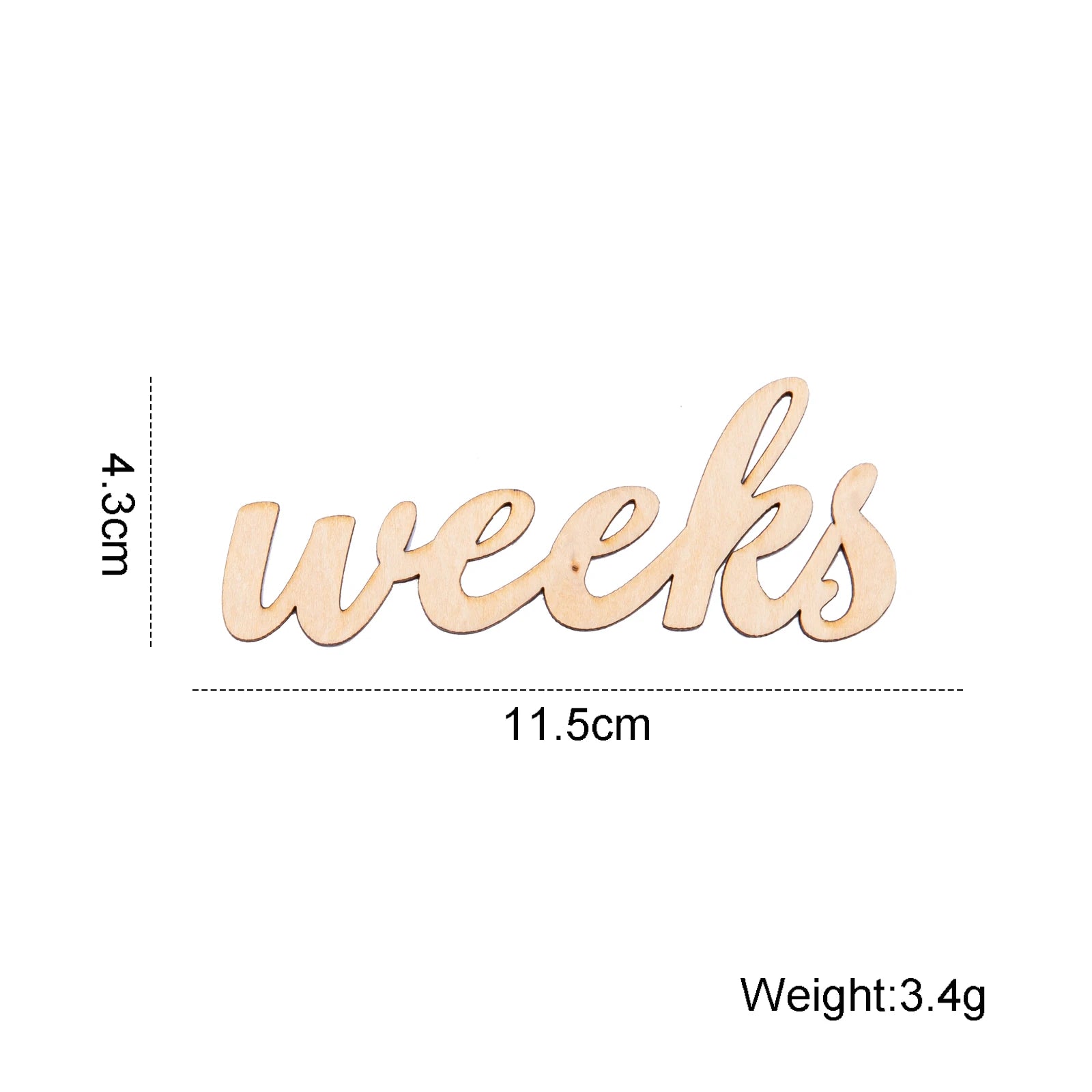 19pcs/lot Baby Milestone Number Monthly Memorial Cards Newborn Baby Wooden Engraved Age Photography Accessories Birthing Gift