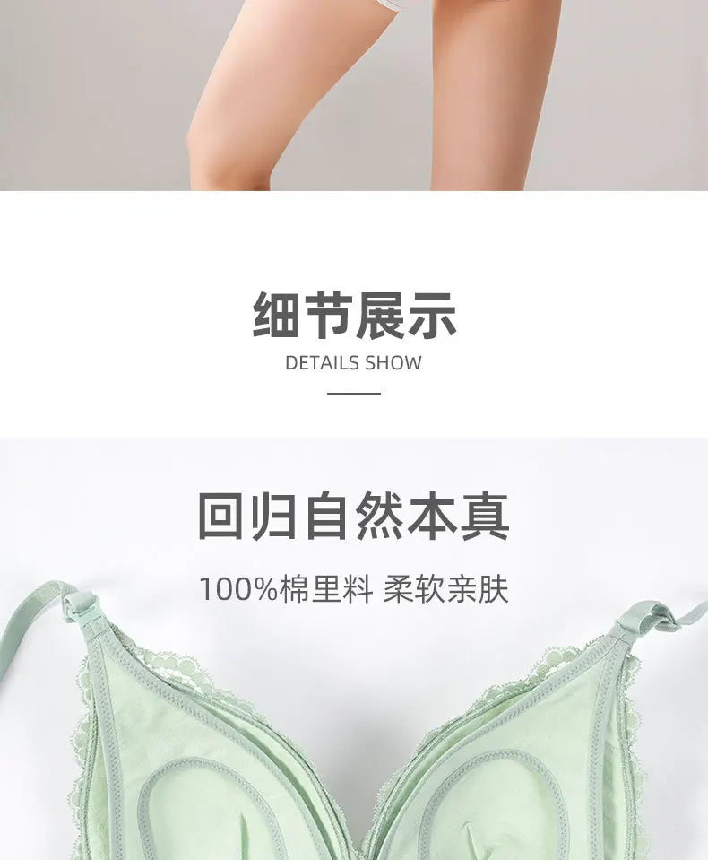 Underwear for pregnant women postpartum breast-feeding bra  lace bra big size nursing bra maternity