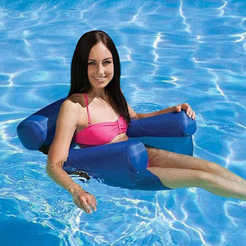 Folding Pool Chair,Inflatable Pool Float, Hammock Inflatable Pool Float,Multi-Purpose Pool Hammock Portable Water Hammock hamaca