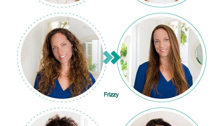 Professional Hair Straightening Brush Black Electric Ceramic Comb Multifunctional Hairbrush Electronic Curler Curling Tool Irons