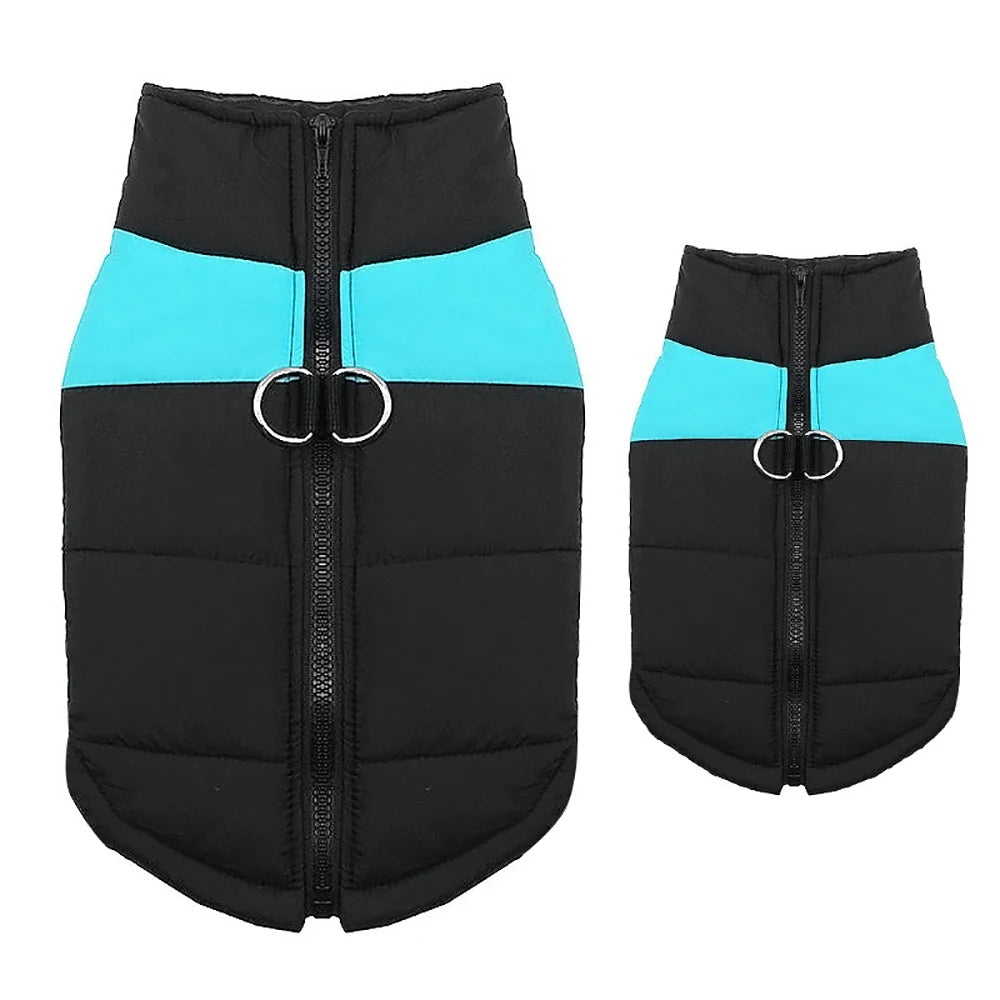 Waterproof Dog Clothes Zipper Jacket Coat For Small Medium Large Dogs Winter Warm Pet Clothing for Dog Costume Vest Apparel