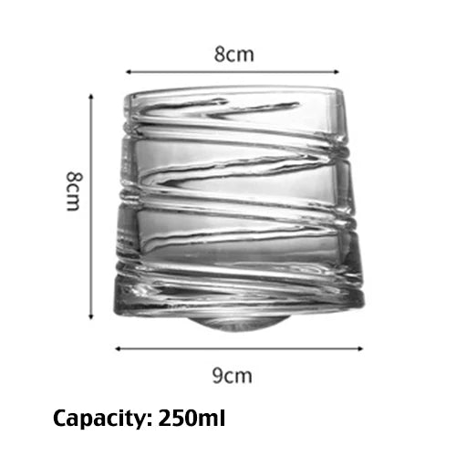 Whiskey Glass, Old Fashioned Rocks Glasses Tumblers, Glassware for Cocktail Scotch, Bourbon, Gin, Voldka, Brandy