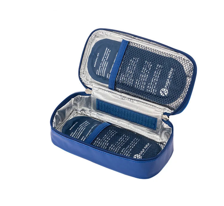 mega Insulin Cooler box Middle-sized bag Portable Insulated Diabetic Insulin Travel Case Nylon Fabric Aluminum Foil ice bag