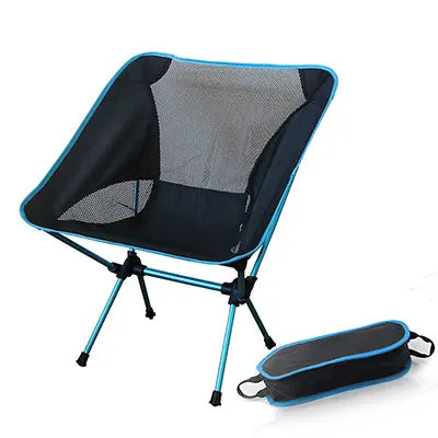 Portable Collapsible Chair Fishing Camping BBQ Stool Folding Extended Hiking Seat Garden Ultralight Outdoor Chair Foot Cover