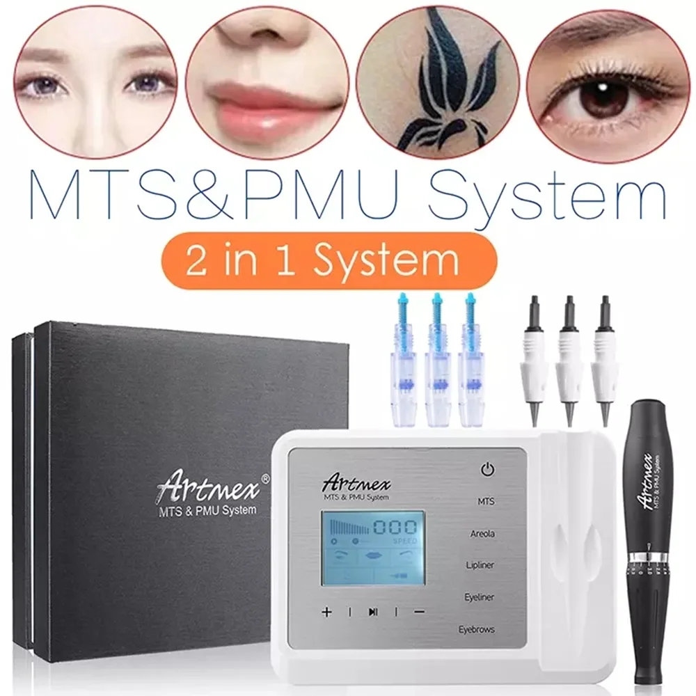 Swiss Motor Artmex V9 Semi Permanent Makeup Beauty Machine Dr Pen Dermapen Micro Needle MTS PMU Lip Liner Tattoo Kits Micro Pen