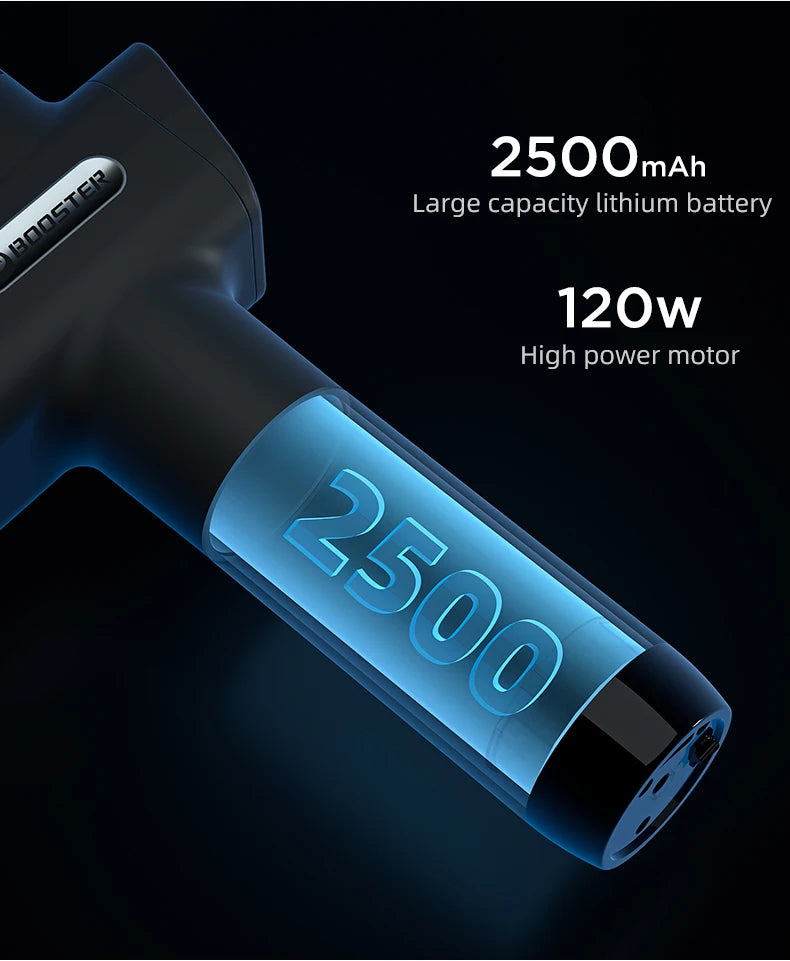 Booster M2-D Massage gun Deep Tissue Percussion Neck Back Body Massager Portable Fascia Gun Muscle Relaxation Electric Massager