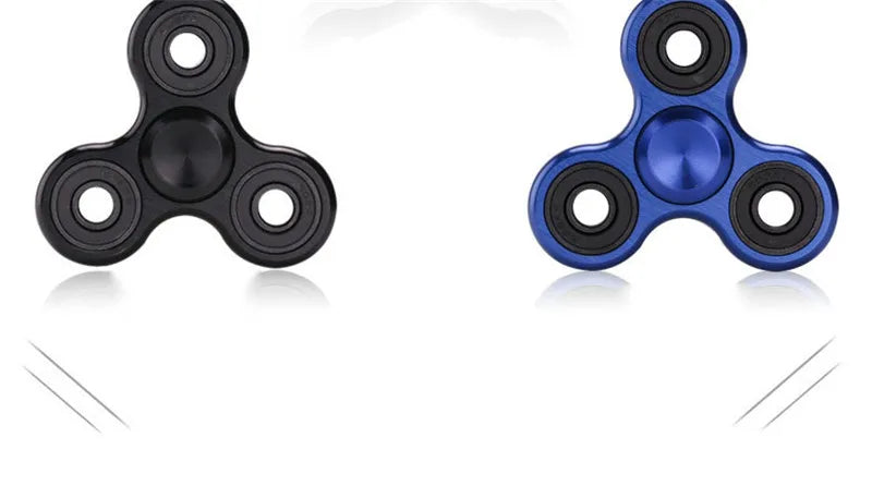 Aluminum Alloy Plating Fidget Spinner Metal Alloy R188 Mute Bearing Drawing Process Hand Spinner Stress Relief Adult Kids Toys