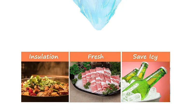 Folding Cooler Bag Large Capacity Ice Pack Outdoor Portable Aluminum Foil Fresh-Keeping Picnic Bag Multifunctional Shopping bag